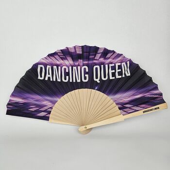 Handheld Dancing Queen Folding Fan, 2 of 3