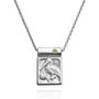 Personalised Stork Necklace With Birthstone, thumbnail 3 of 11