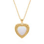Cora Opal Heart Necklace, thumbnail 5 of 9