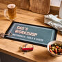 Personalised Dad's Workshop Bar Mat, thumbnail 1 of 4