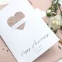 Plantable Seed Paper Heart Wedding Anniversary Card, thumbnail 4 of 10