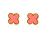 Four Leaf Clover Stud Earrings In Rainbow Of Colours, thumbnail 9 of 10