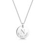 Personalised Sterling Silver Initial And Date Necklace, thumbnail 1 of 11