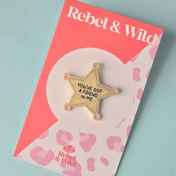 You've Got A Friend Star Enamel Pin Badge, 2 of 5