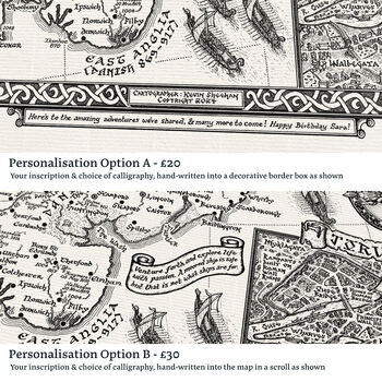 Viking Britain Map Hand Drawn Fine Art Print, 12 of 12