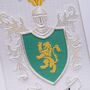 Wedding Coat Of Arms Embroidered Double Family Crest, thumbnail 4 of 7