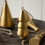 Gold Christmas Tree Hanging Decorations, thumbnail 2 of 5