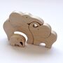 Wooden Elephant Family Puzzle, thumbnail 2 of 2