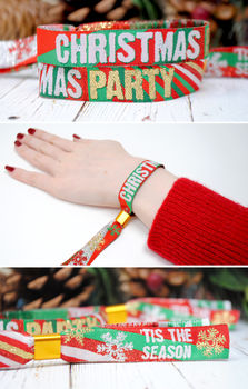 Christmas Party Wristbands Bracelets Favours, 3 of 12