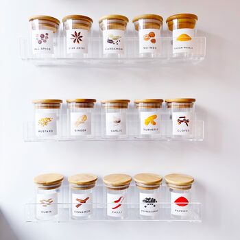 Sheet Of 15 Illustrated Colour Spice Labels, 2 of 9