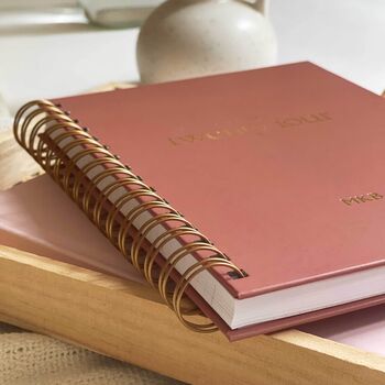 2024 Personalised Ring Bound Diary, Terracotta Cover, 6 of 12