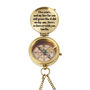 Personalised 5th Anniversary Brass Compass Compass Gift, thumbnail 5 of 11
