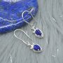 Lapis Lazuli Earrings: December Birthstone Jewelry, thumbnail 2 of 6