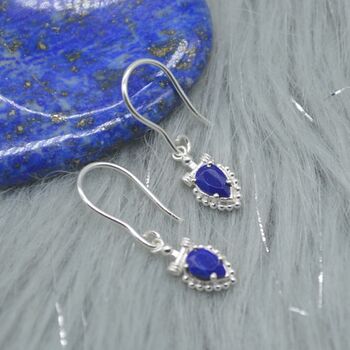 Lapis Lazuli Earrings: December Birthstone Jewelry, 2 of 6