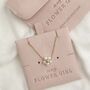 Flower Girl Necklace Personalised Bridal Party Jewellery Gift, thumbnail 2 of 2