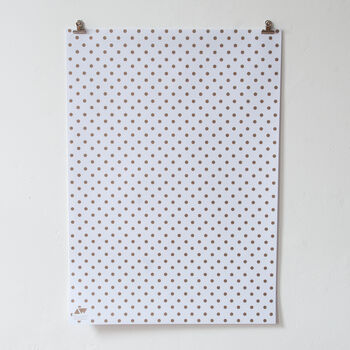 Gold Polka Spotty Luxury Wrapping Paper, 3 of 3