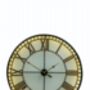 Black And Gold Back Lit Glass “Westminster” Wall Clock, thumbnail 1 of 1