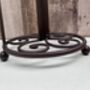 Brown Iron Cockerel Kitchen Roll Holder Metal Stand, thumbnail 2 of 10