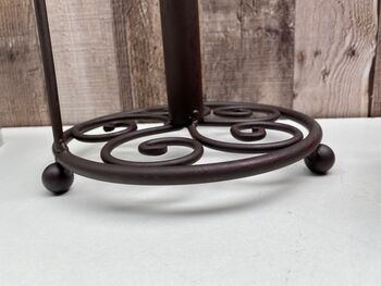 Brown Iron Cockerel Kitchen Roll Holder Metal Stand, 2 of 10