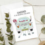 'Cheers To The Road Ahead' Personalised Wedding Card, thumbnail 2 of 3