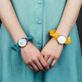 Handmade Pink Changeable Elastic Women Wristwatch, 5 of 6