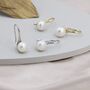 Genuine Freshwater Pearl Drop Hook Earrings, thumbnail 2 of 11