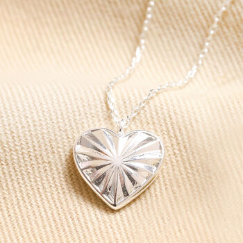 Sunbeam Heart Pendant Necklace, 3 of 8