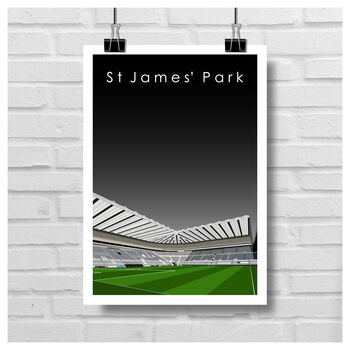 Newcastle United 'St James' Park' Stadium Print Poster A3, 2 of 4