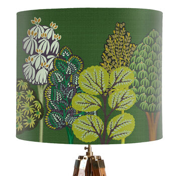 Serene Forest Blue/Turquoise Lampshade, 9 of 11