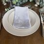 Personalised Reusable Silver And White Napkin Set, thumbnail 10 of 10