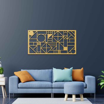 Geometric Wooden Wall Art: New Home Gift Idea, 8 of 9
