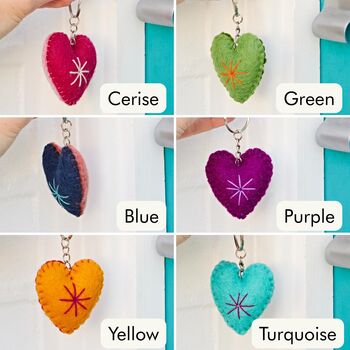 Felt Heart Keyring, 2 of 9