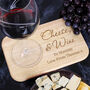 Personalised Cheese And Wine Wooden Coaster Tray, thumbnail 1 of 7