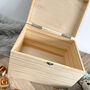 Personalised Jungle Animals New Baby Keepsake Box, thumbnail 7 of 8