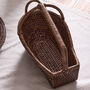Rattan Bottle Caddy Basket, thumbnail 3 of 3