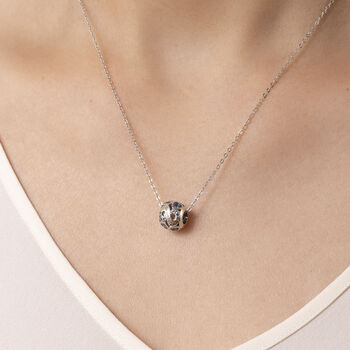 December Birthstone Necklace Silver Birthday Pendant, 2 of 5