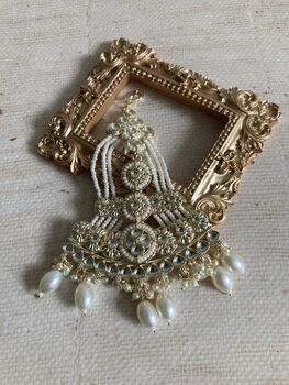 Pearl Gold Plated Pearl Passa/Jhumar, 3 of 3