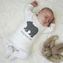 Personalised Baby Bear Sleepsuit, thumbnail 1 of 5
