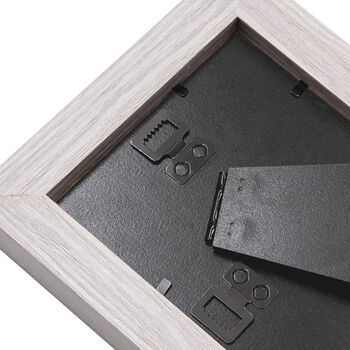 White And Grey Natural Oak Wood Photo Frame, 7 of 7