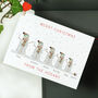 Rainbow Snowmen Family Christmas Cards, thumbnail 1 of 3
