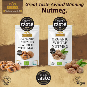 Organic Whole Nutmeg 50g For Cooking, 10 of 12