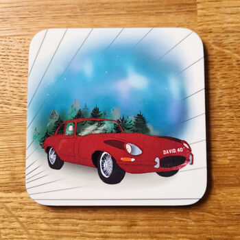 Personalised Set Of Four Classic Car Coasters, 2 of 9