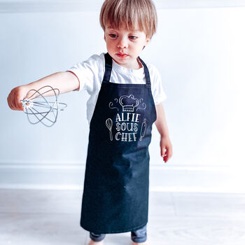Personalised Dad Son Daughter Matching Aprons, 4 of 6