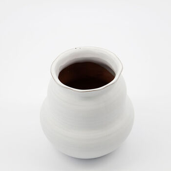 Juno Handmade Small White China Vase, 2 of 5