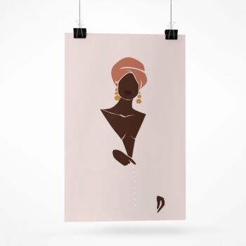 Set Of Three Abstract Black Women A3 Poster Print, 10 of 12