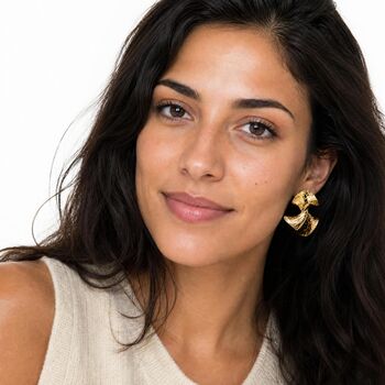 Lotus Clip On Earrings, 3 of 6
