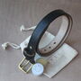 Personalised Black Leather Belt, thumbnail 1 of 11