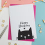 Personalised Happy Birthday Cat Card, thumbnail 2 of 7