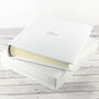 Personalised White Leather Photo Album, thumbnail 11 of 12