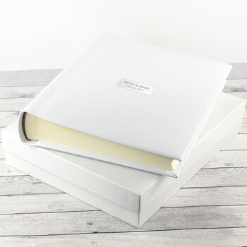 Personalised White Leather Photo Album, 11 of 12